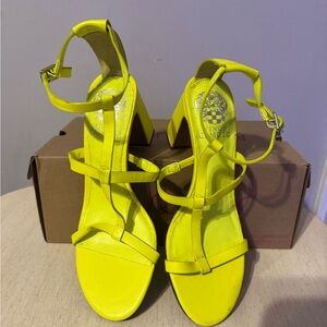 Vince Camuto Women's Yellow Strappy Sandals